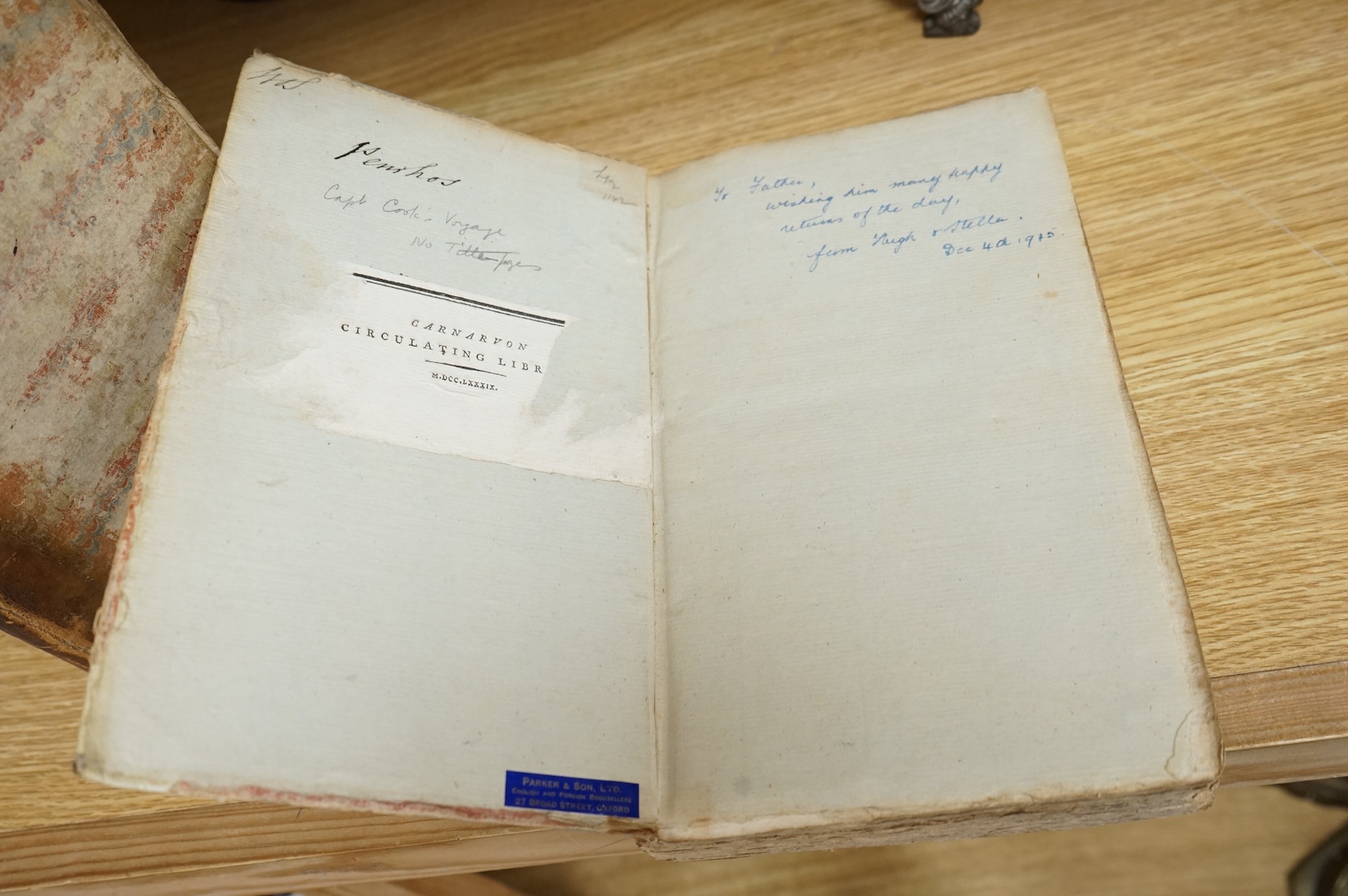 [Cook, James] A Voyage towards the South Pole and Round the World, performed in ... the Resolution and Adventure, in the years 1772 (etc.) in which is included Captain's Furneaux's narrative of his proceedings in the Adv